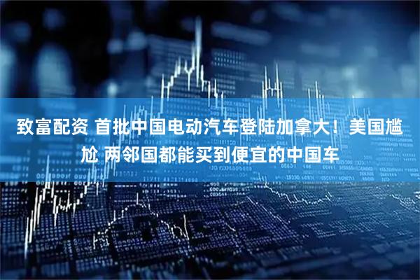 致富配资 首批中国电动汽车登陆加拿大！美国尴尬 两邻国都能买到便宜的中国车